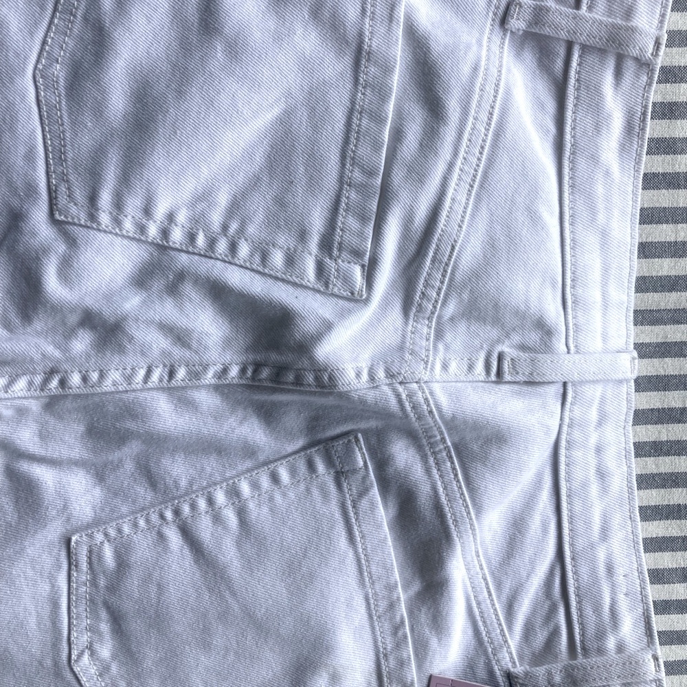 Target Wild Fable Women’s White Wide Leg Jeans Size 6 Unique Design - Picture 11 of 13